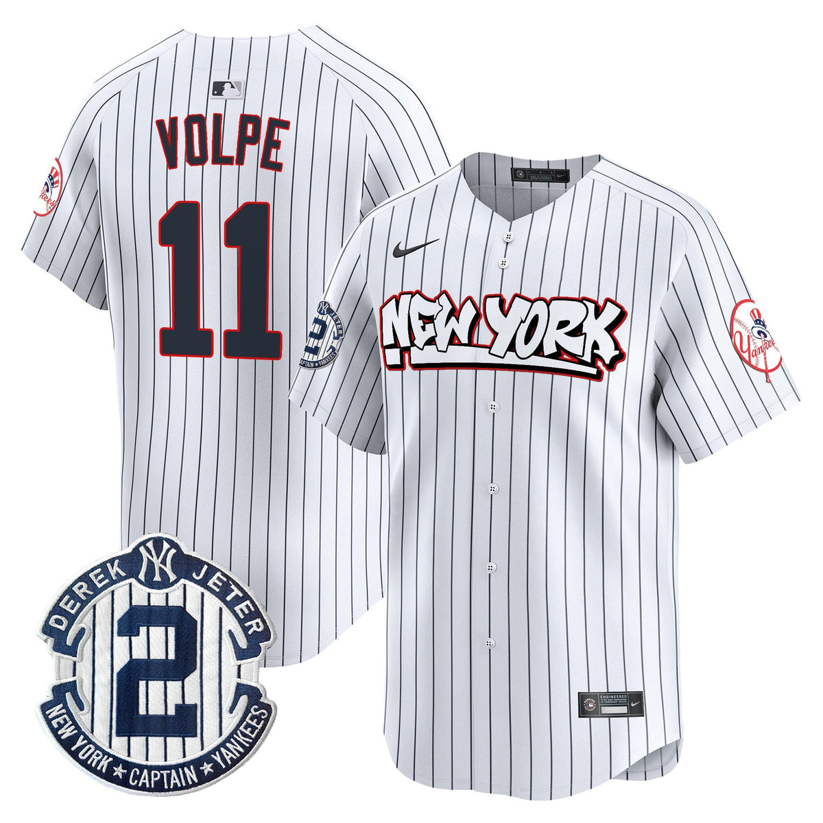 NYY Graffiti Vapor Premier Limited Jersey V2 - All Stitched