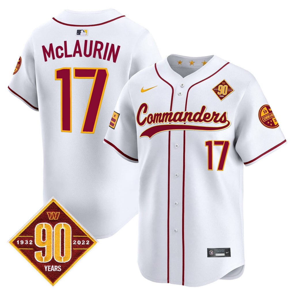 WAS 90th Anniversary Patch Vapor Premier Limited Jersey - All Stitched