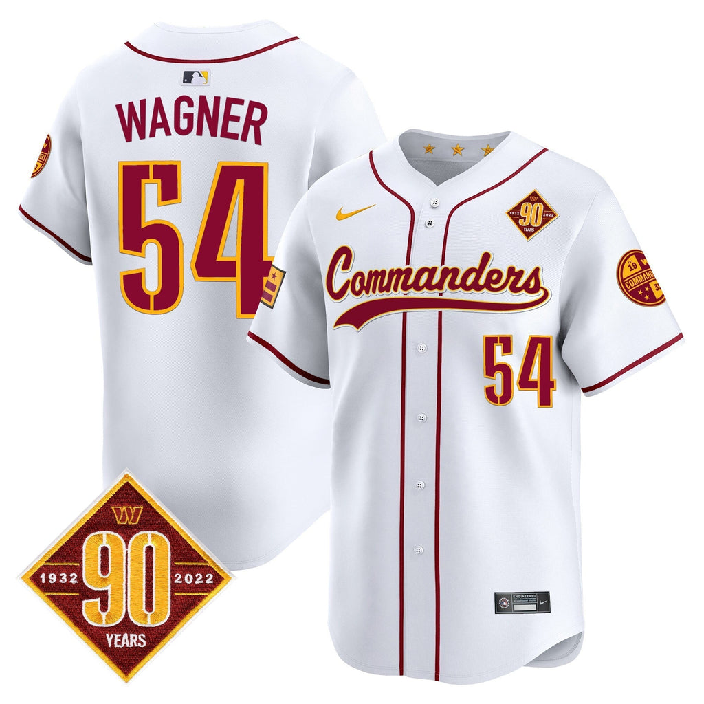 WAS 90th Anniversary Patch Vapor Premier Limited Jersey - All Stitched