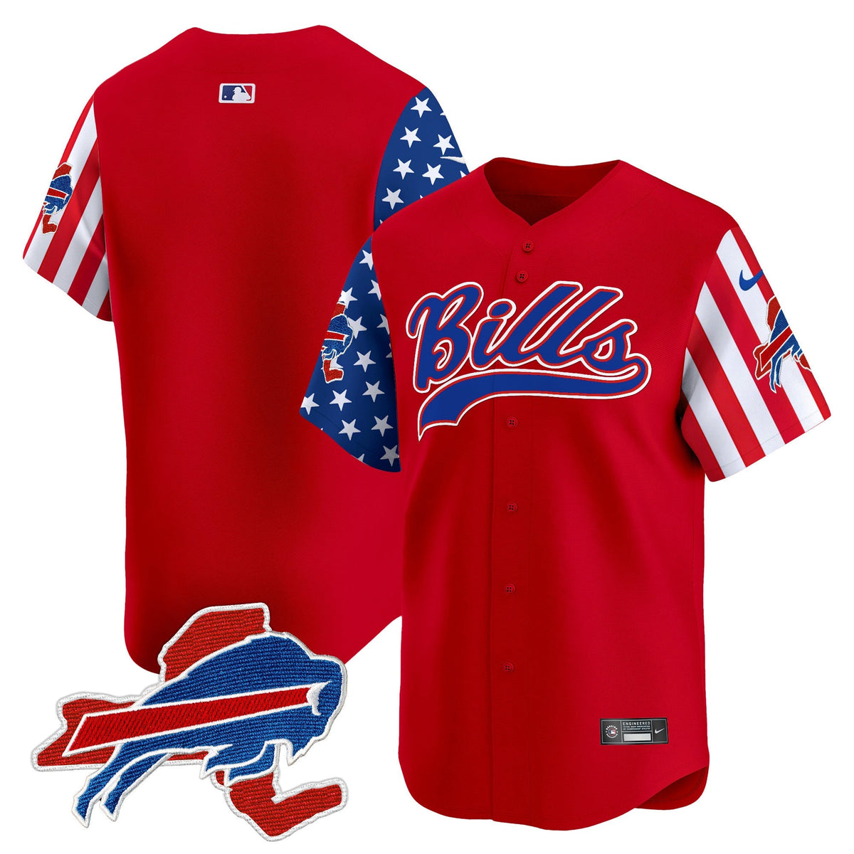 BUF 2024 American Style Vapor Baseball Jersey - All Stitched