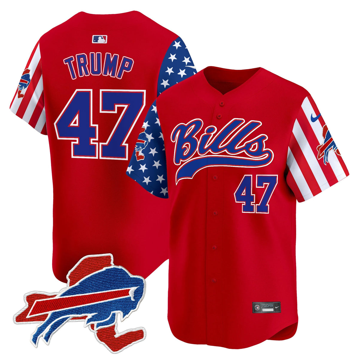 BUF 2024 American Style Vapor Baseball Jersey - All Stitched