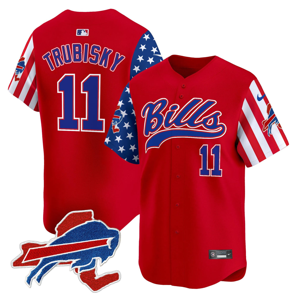 BUF 2024 American Style Vapor Baseball Jersey - All Stitched