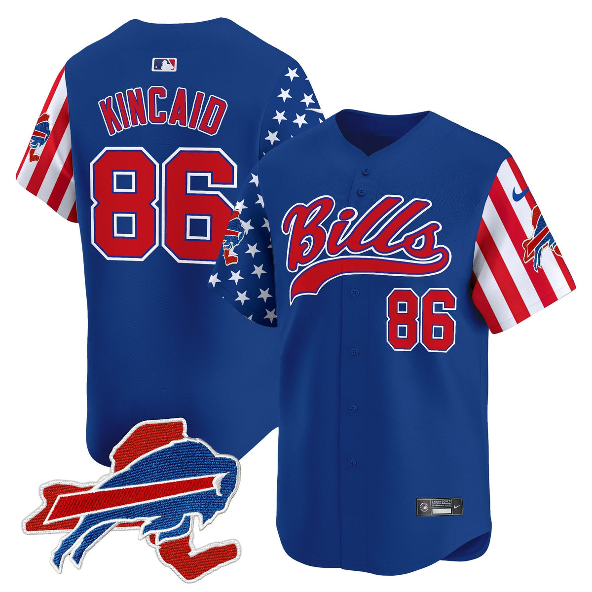BUF 2024 American Style Vapor Baseball Jersey - All Stitched