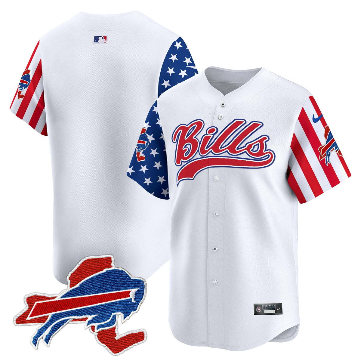 BUF 2024 American Style Vapor Baseball Jersey - All Stitched