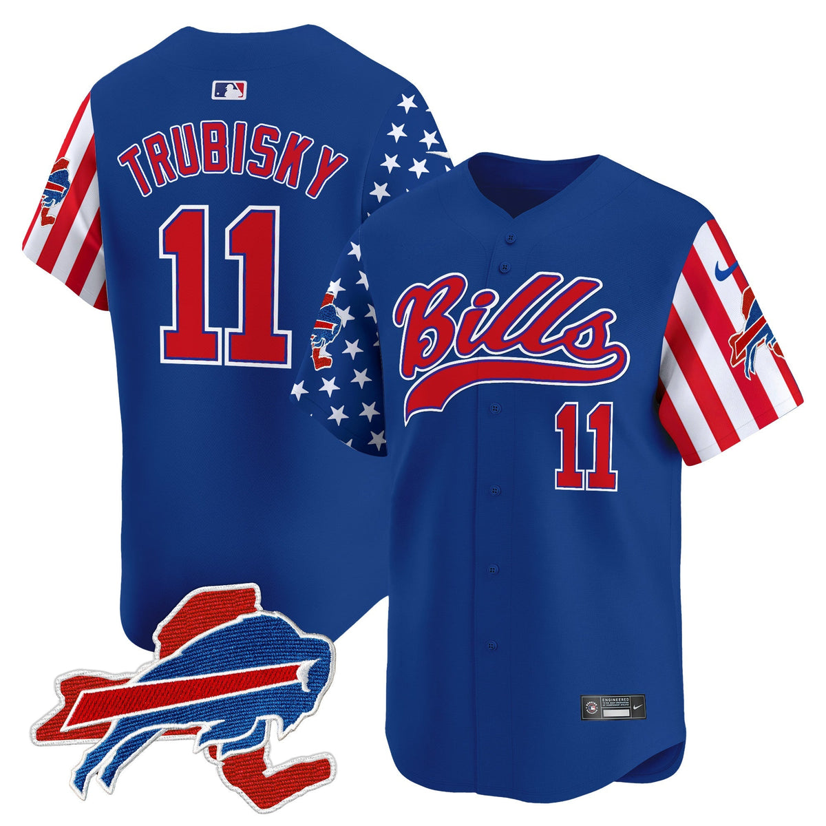 BUF 2024 American Style Vapor Baseball Jersey - All Stitched