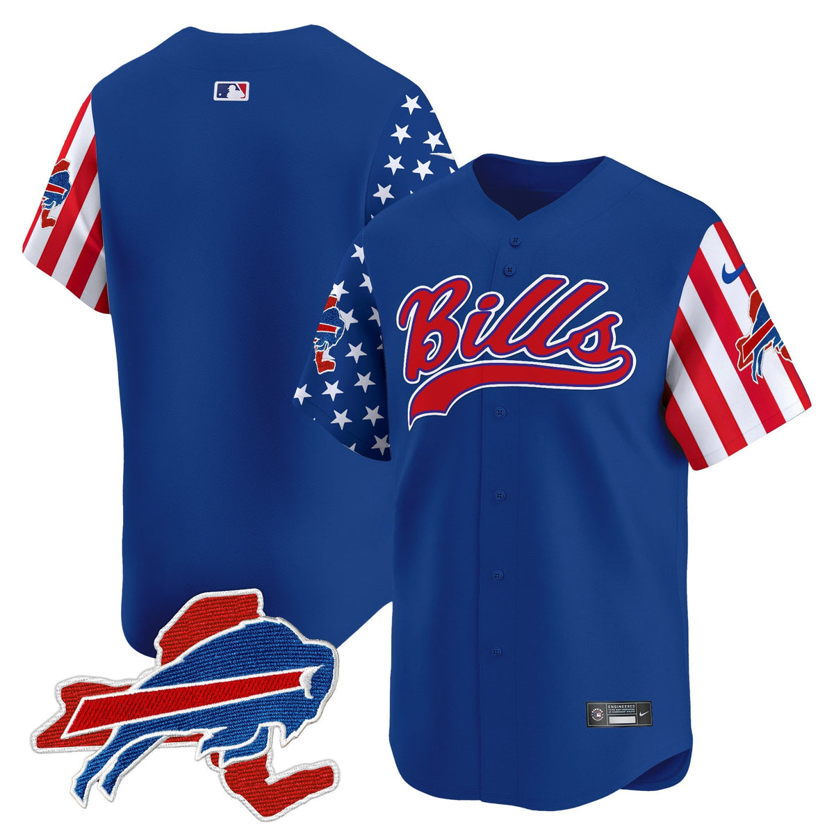 BUF 2024 American Style Vapor Baseball Jersey - All Stitched