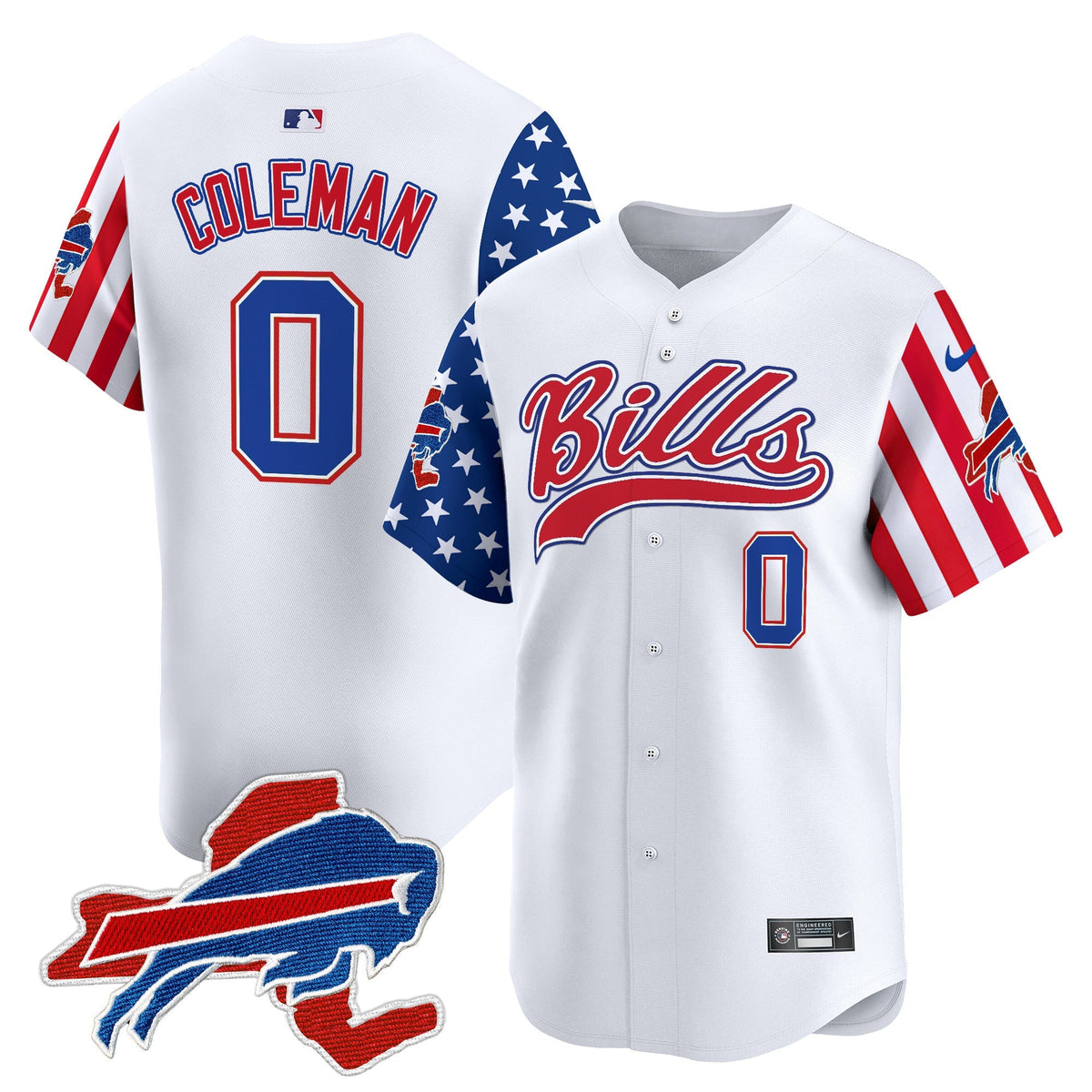 BUF 2024 American Style Vapor Baseball Jersey - All Stitched