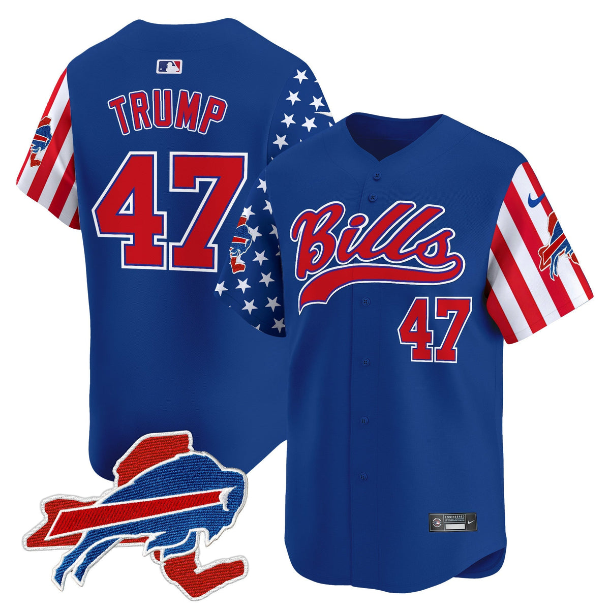 BUF 2024 American Style Vapor Baseball Jersey - All Stitched