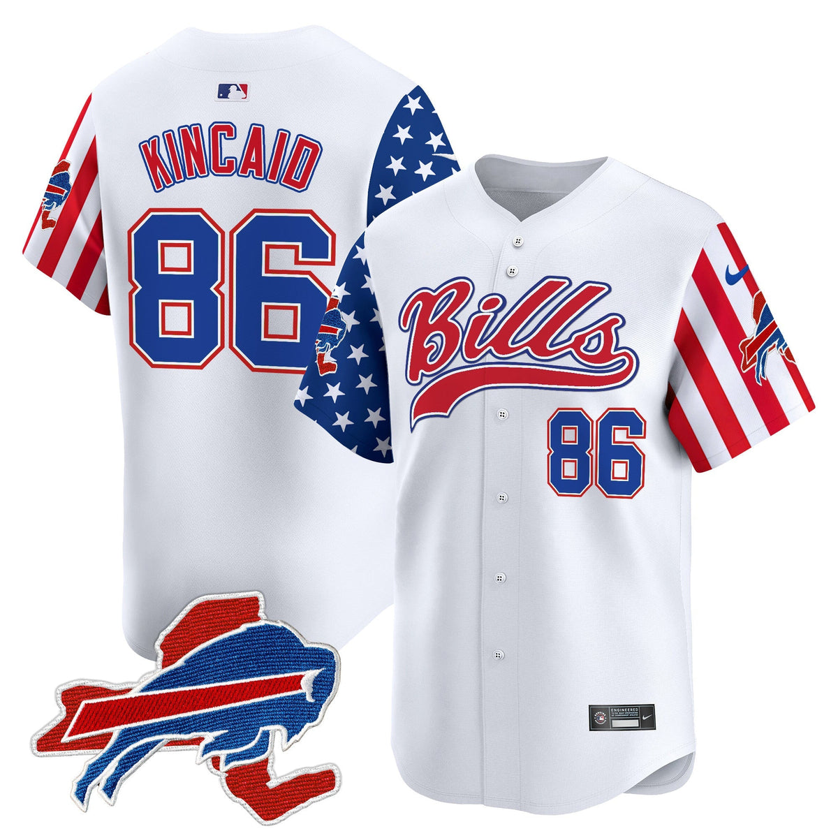 BUF 2024 American Style Vapor Baseball Jersey - All Stitched