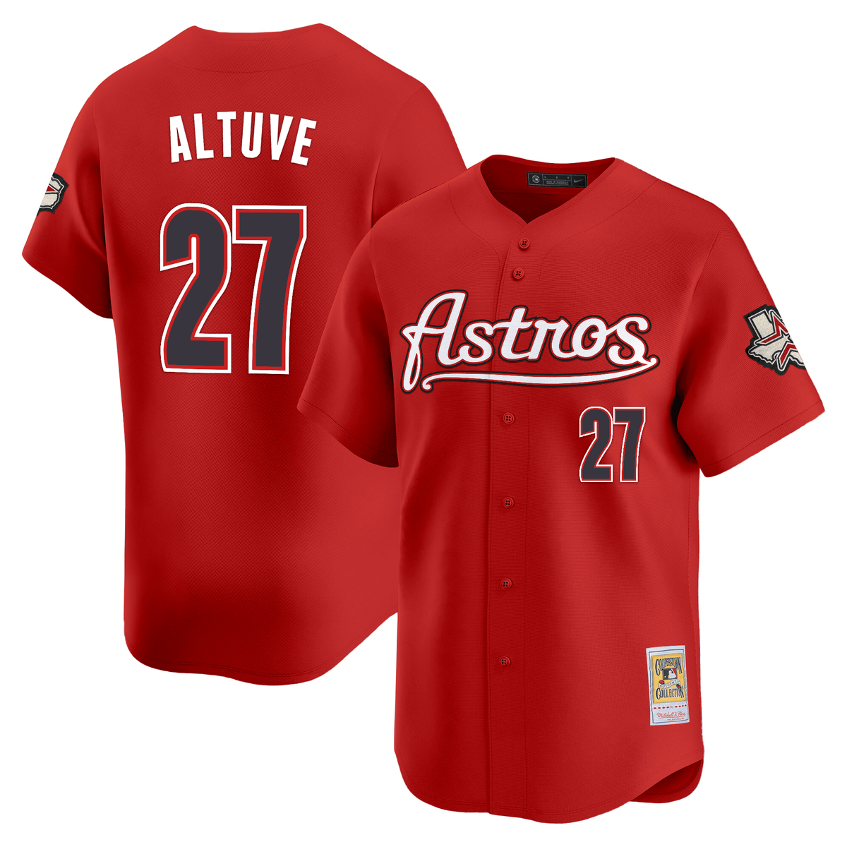 HOU Throwback Vapor Premier Limited Jersey - All Stitched