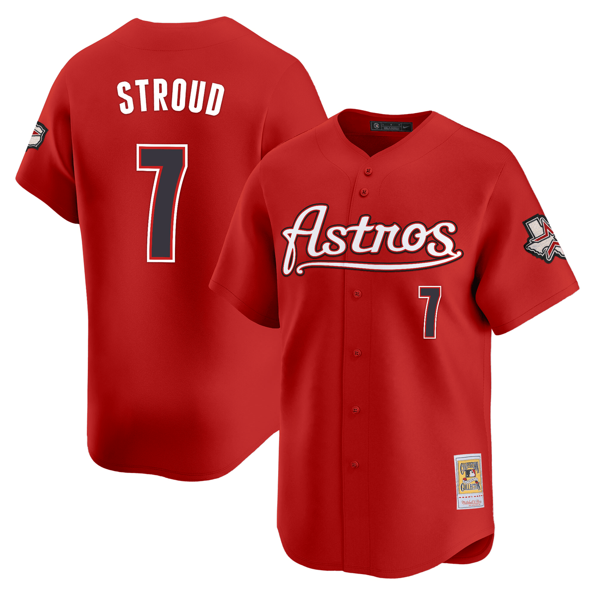 HOU Throwback Vapor Premier Limited Jersey - All Stitched