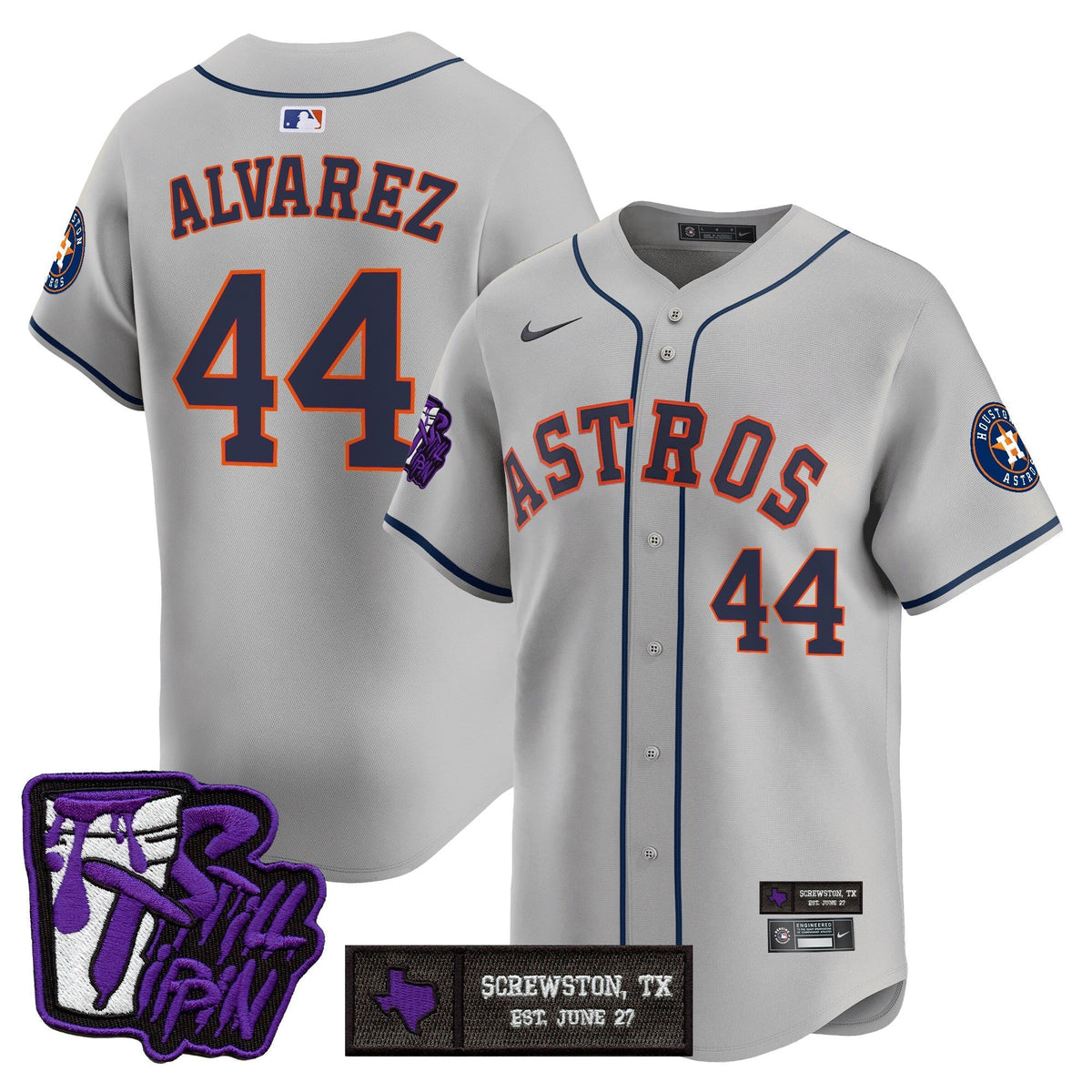 HOU DJ Screw Still Tippin Purple Patch Vapor Premier Limited Jersey - All Stitched