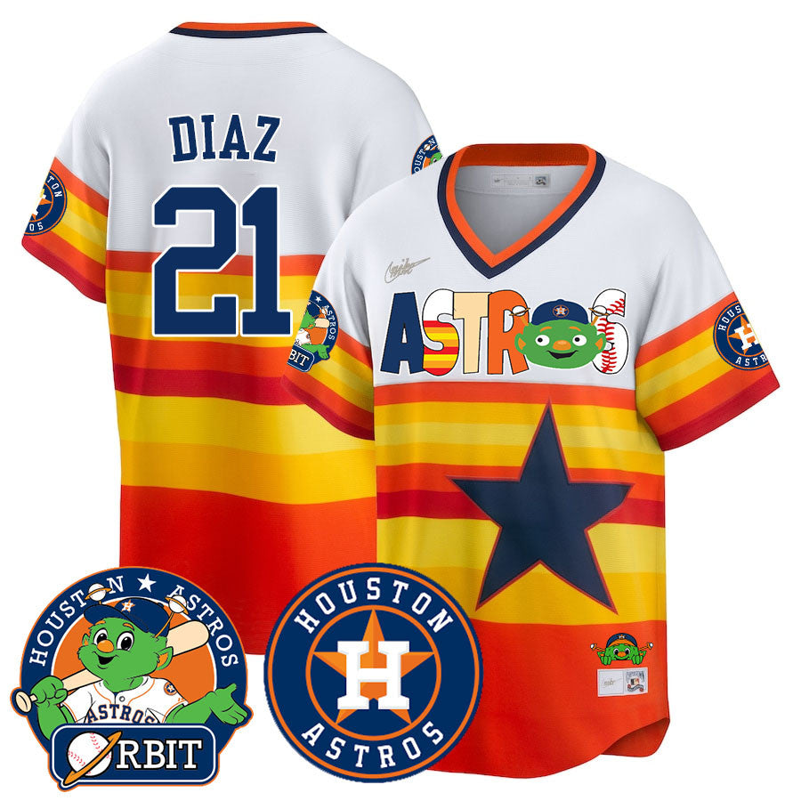 Men's Houston Astros Orbit Vapor Premier Jersey - All Stitched