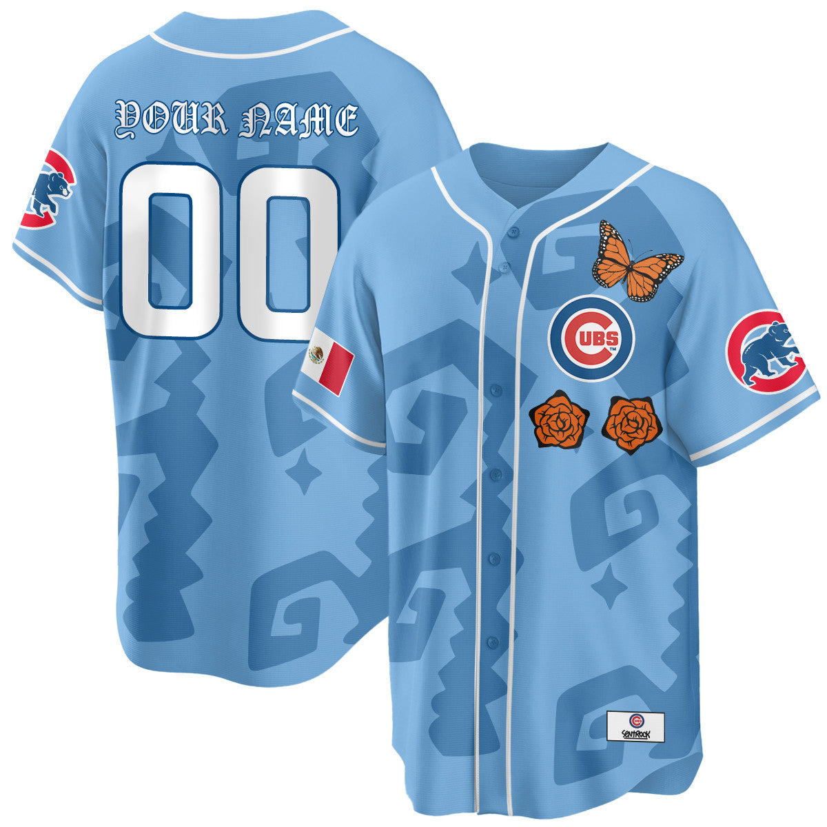 Chicago Cubs "Xicago" Mexican Heritage Custom Jersey - All Stitched