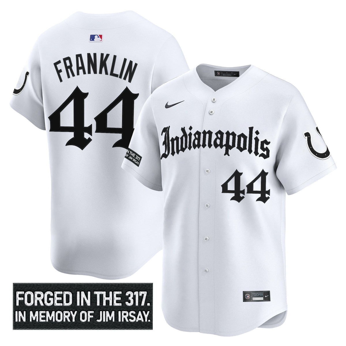 IND 'Jim Irsay Tribute' Vapor Baseball Jersey - All Stitched