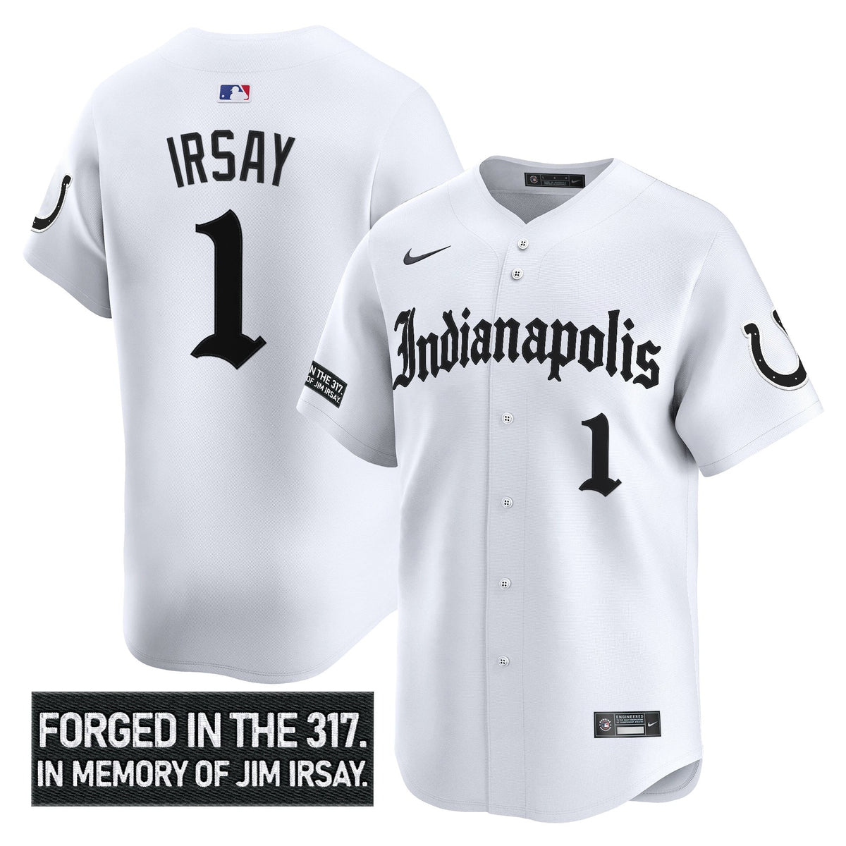 IND 'Jim Irsay Tribute' Vapor Baseball Men Jersey - All Stitched