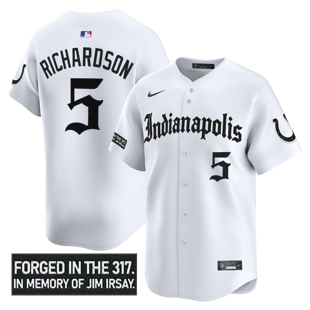 IND 'Jim Irsay Tribute' Vapor Baseball Jersey - All Stitched