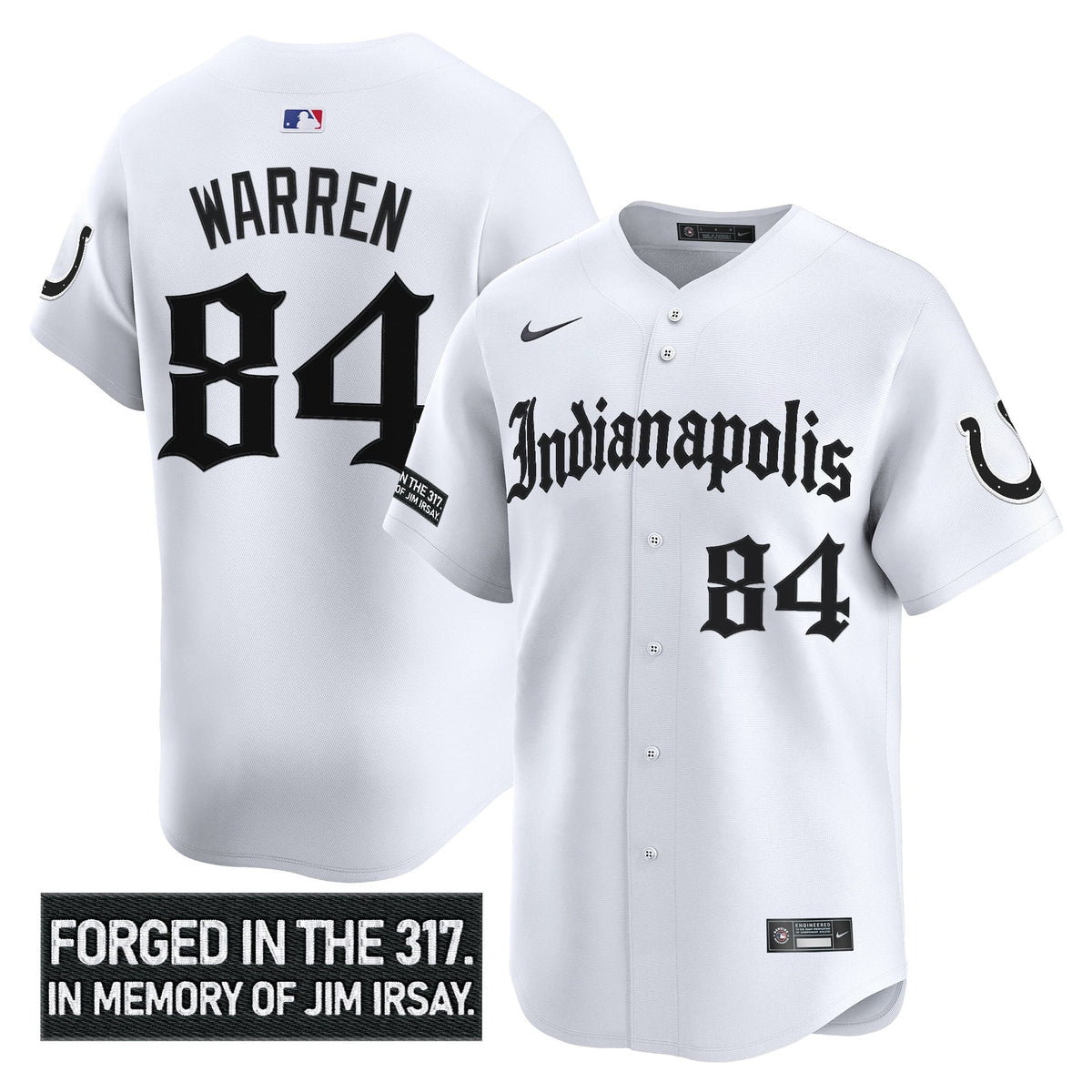 IND 'Jim Irsay Tribute' Vapor Baseball Jersey - All Stitched