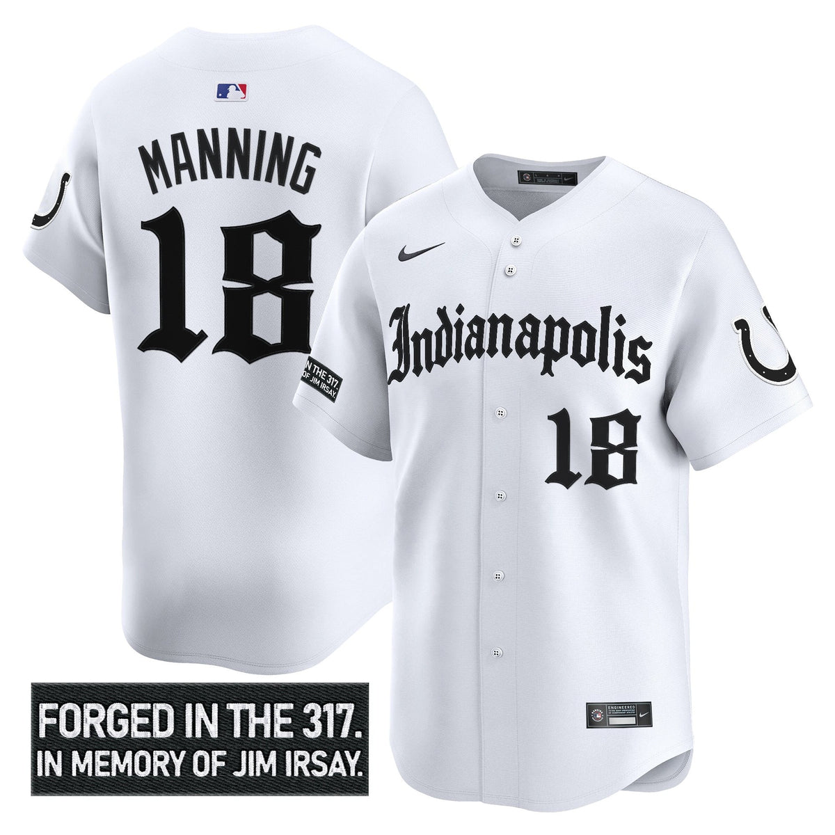 IND 'Jim Irsay Tribute' Vapor Baseball Jersey - All Stitched