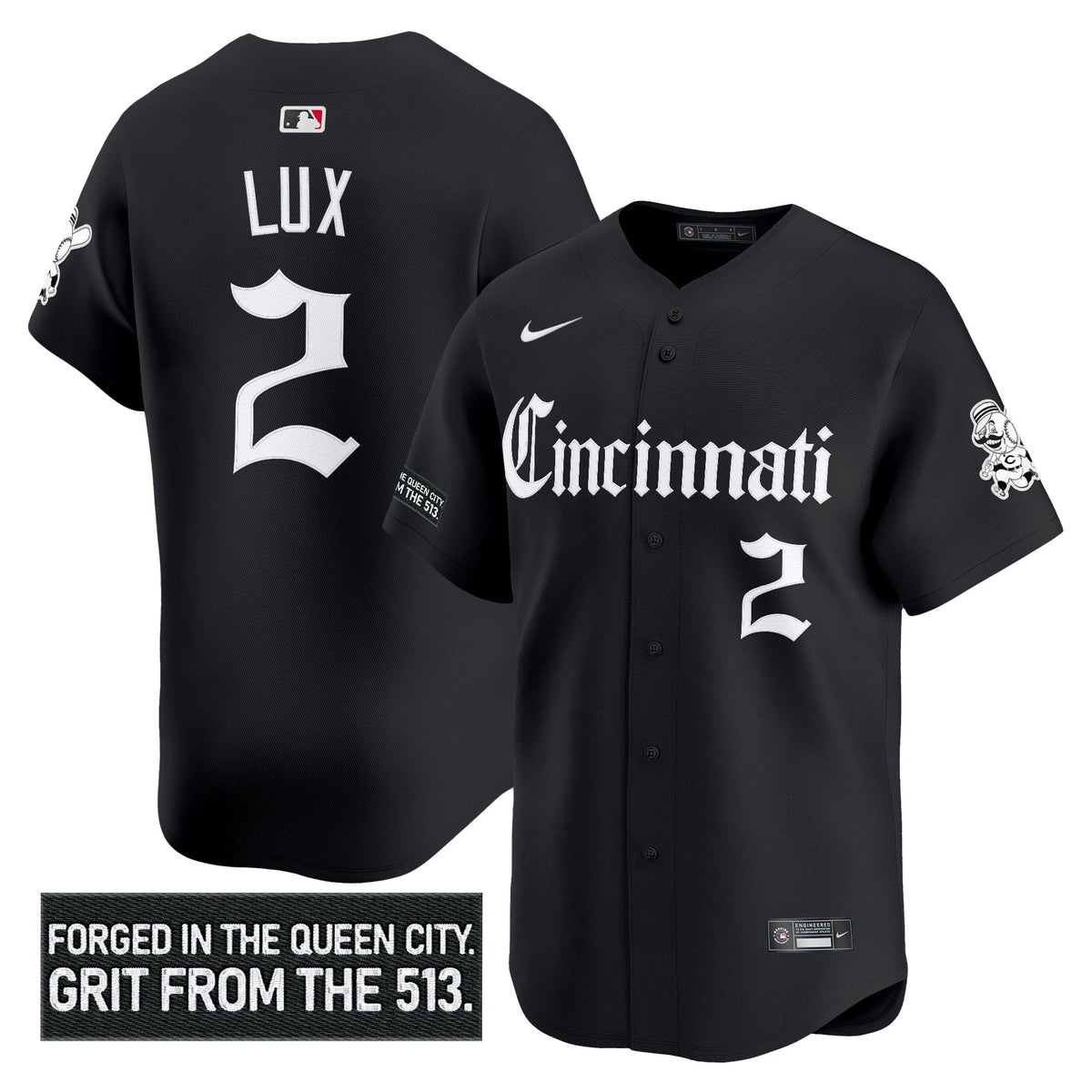 CIN 'Gothic Queen City Edition' Vapor Premier Limited Jersey - All Stitched