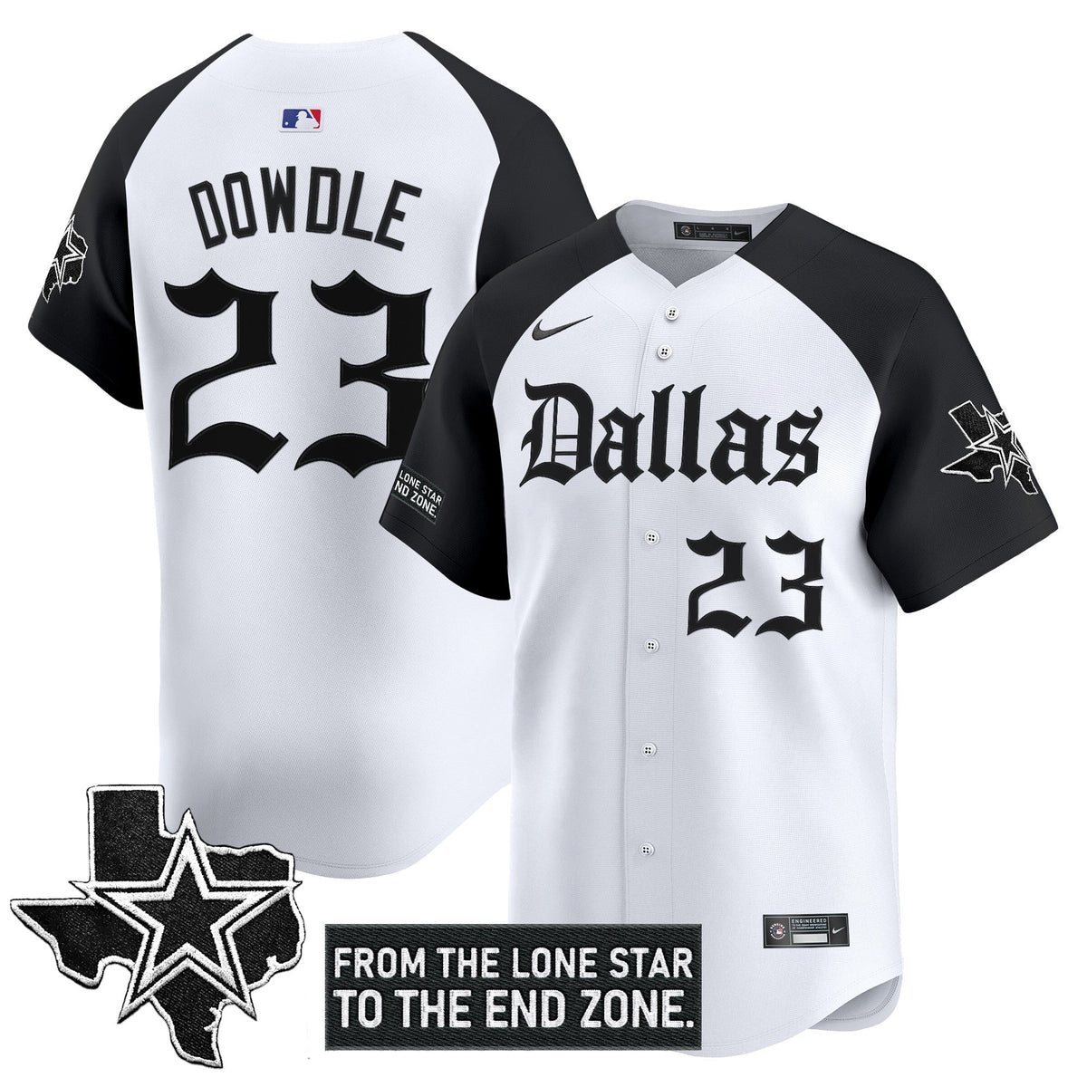 DAL 'Gothic Lone Star Edition' Vapor Baseball Jersey - All Stitched