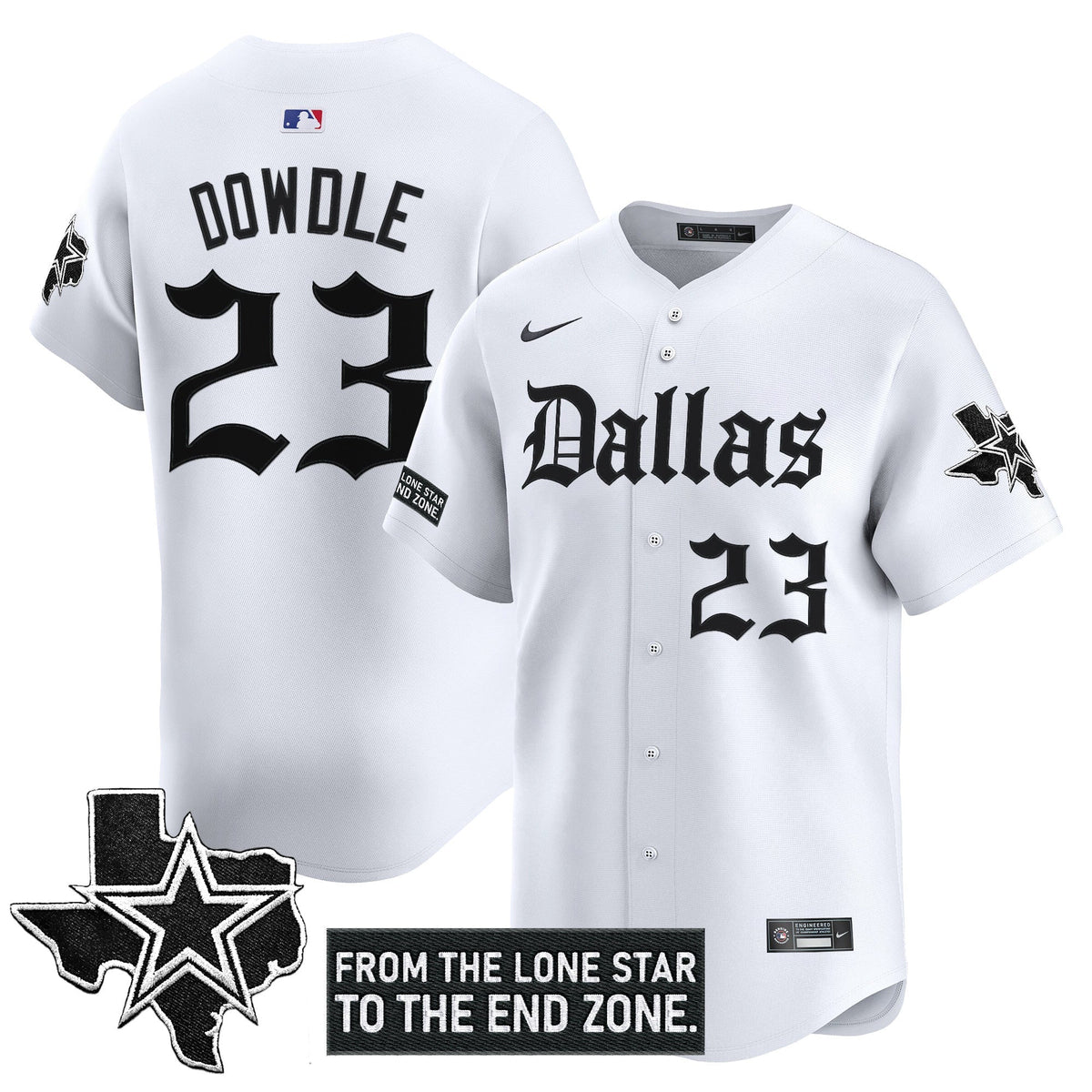 DAL 'Gothic Lone Star Edition' Vapor Baseball Jersey - All Stitched
