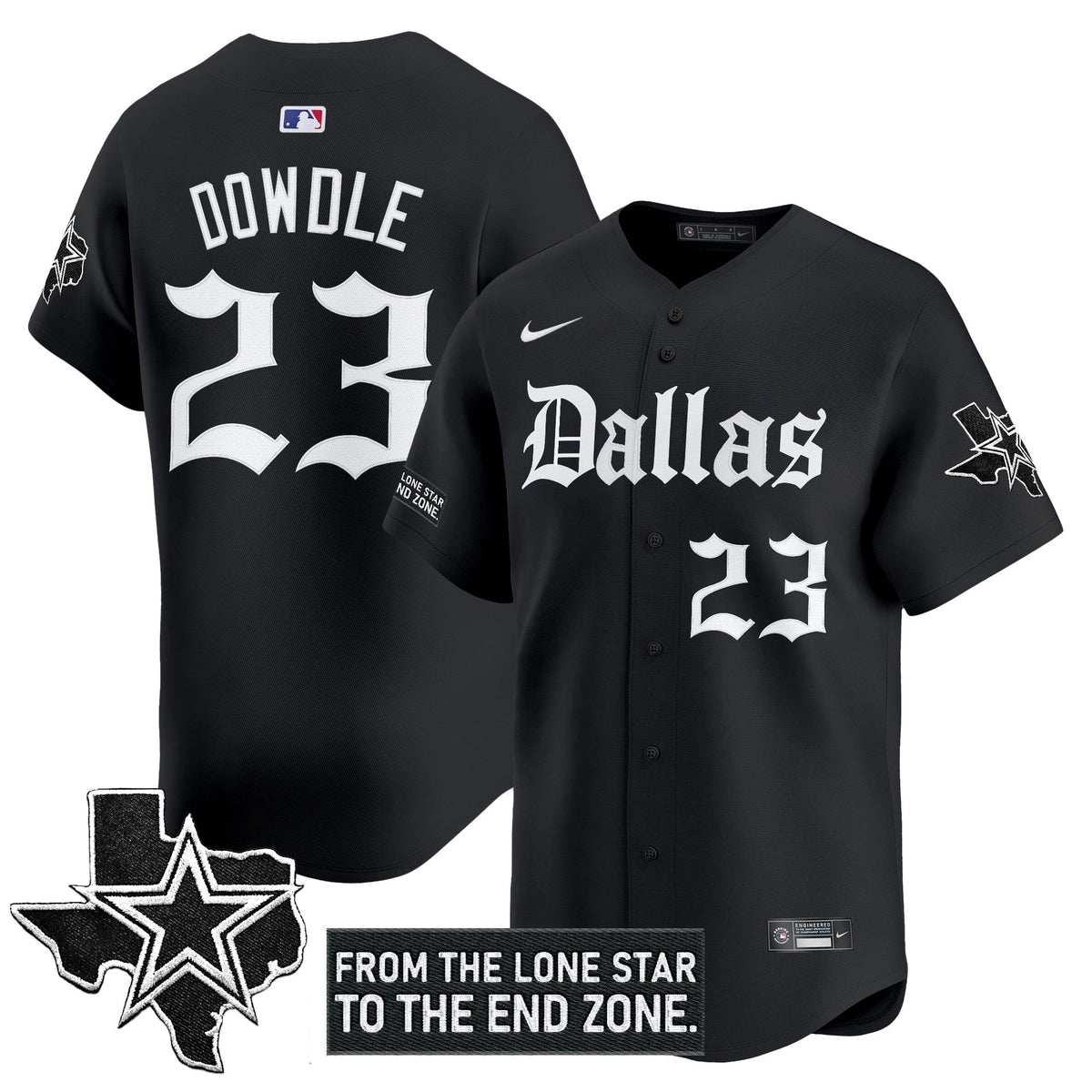 DAL 'Gothic Lone Star Edition' Vapor Baseball Men Jersey - All Stitched