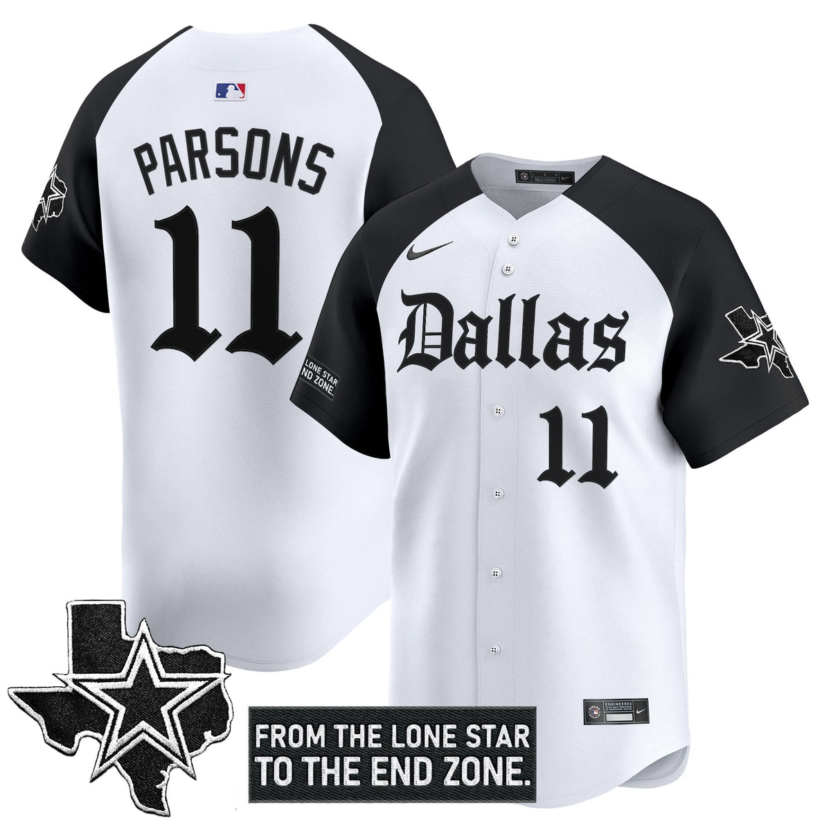 DAL 'Gothic Lone Star Edition' Vapor Baseball Jersey - All Stitched