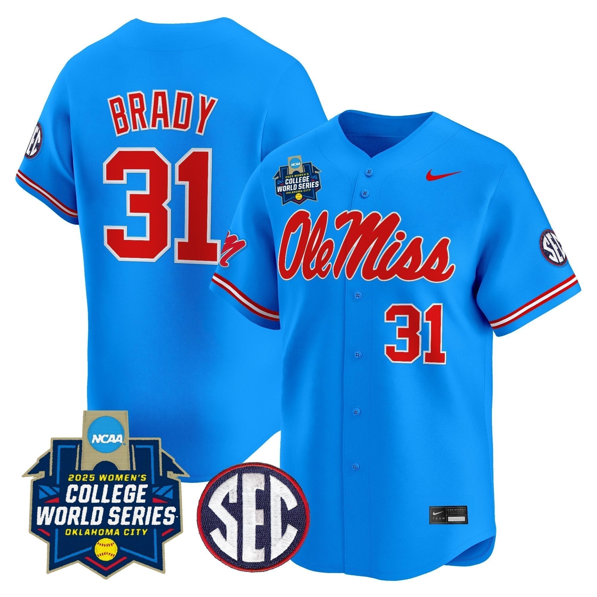 OMR Softball 2025 World Series (WCWS) Vapor Premier Limited Jersey - All Stitched