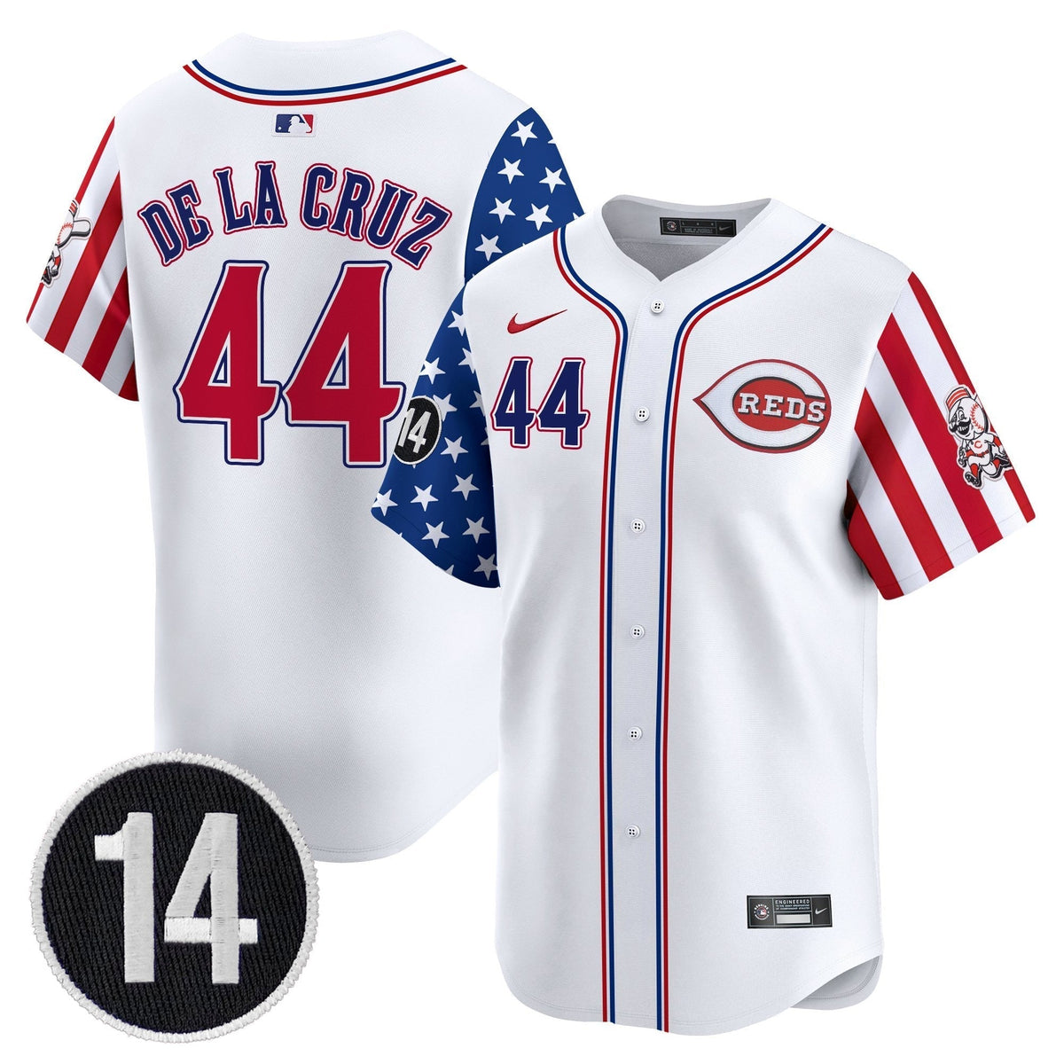 CIN 2025 Independence Day Vapor Premier Limited Men Jersey - Pete Rose Patch - All Stitched
