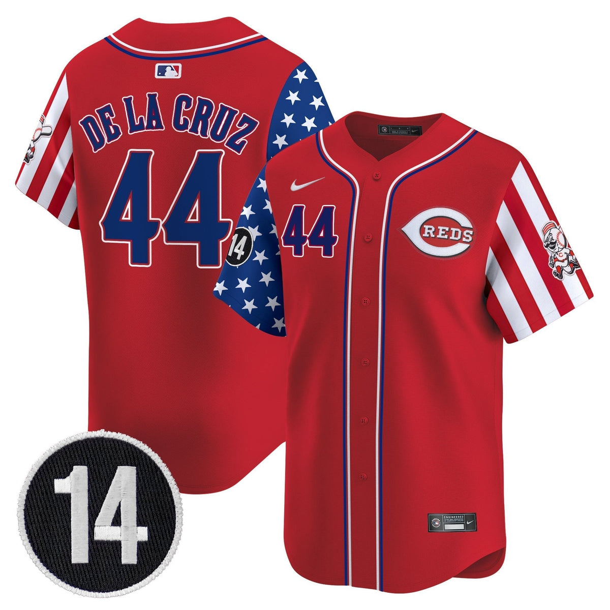 CIN 2025 Independence Day Vapor Premier Limited Jersey - Pete Rose Patch - All Stitched