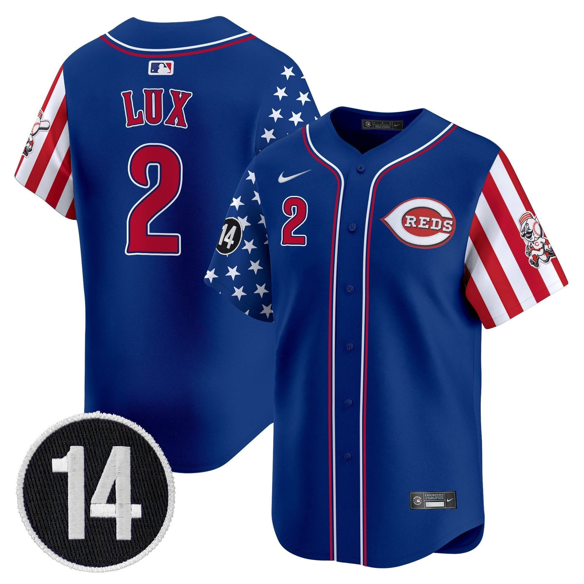 CIN 2025 Independence Day Vapor Premier Limited Jersey - Pete Rose Patch - All Stitched