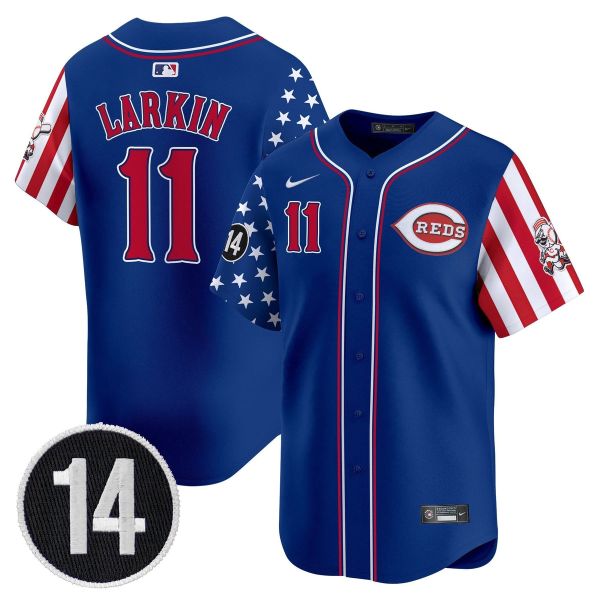 CIN 2025 Independence Day Vapor Premier Limited Jersey - Pete Rose Patch - All Stitched