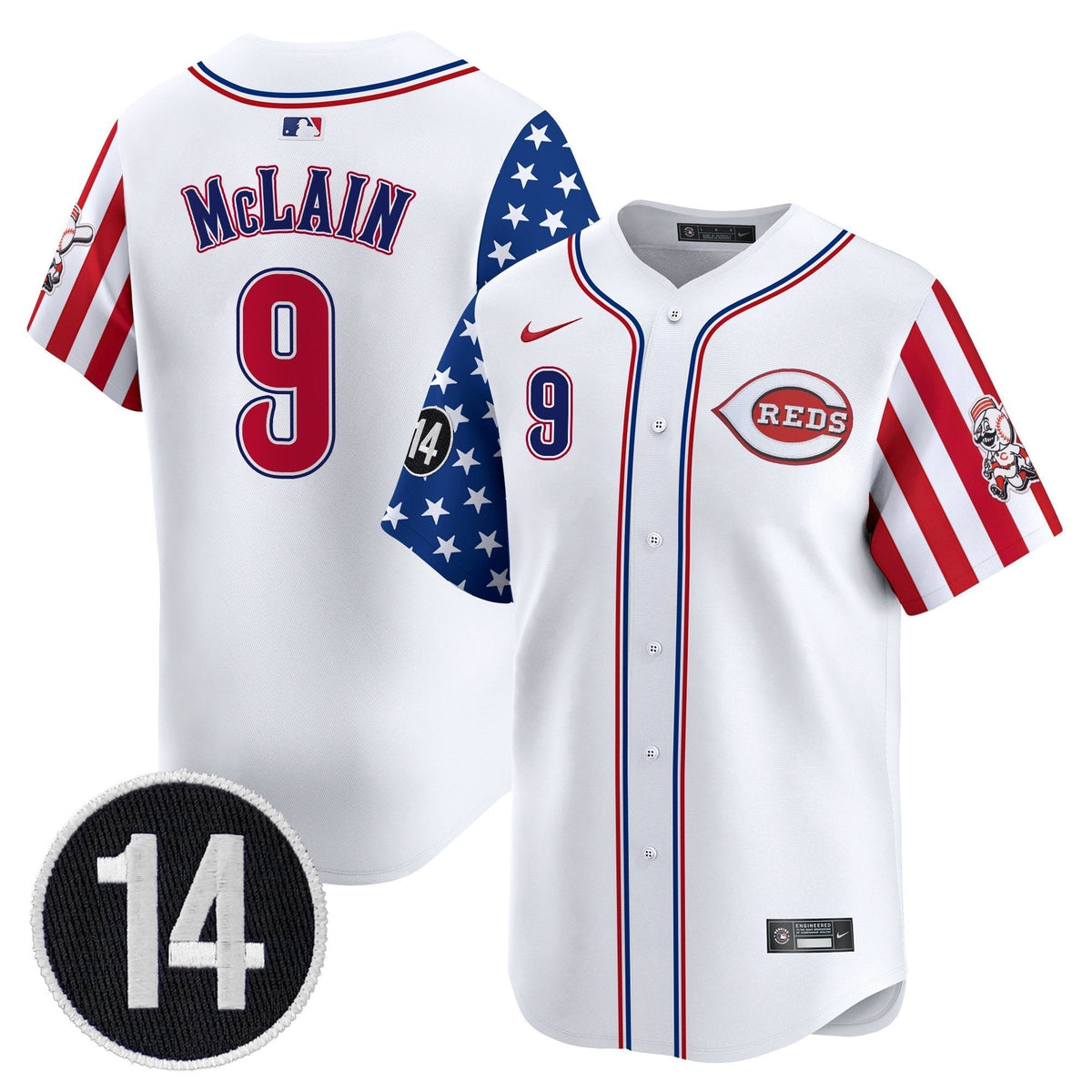 CIN 2025 Independence Day Vapor Premier Limited Men Jersey - Pete Rose Patch - All Stitched