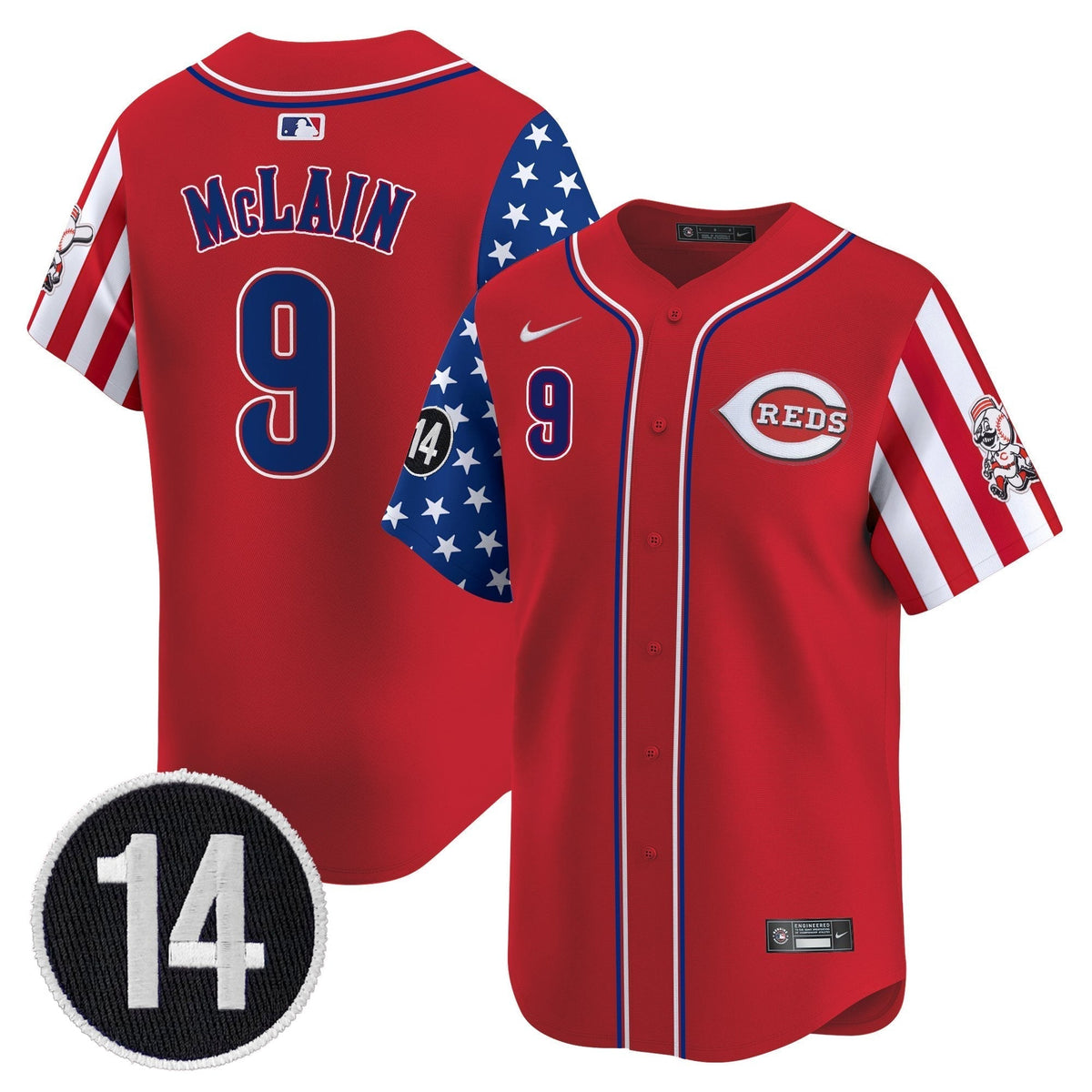CIN 2025 Independence Day Vapor Premier Limited Jersey - Pete Rose Patch - All Stitched
