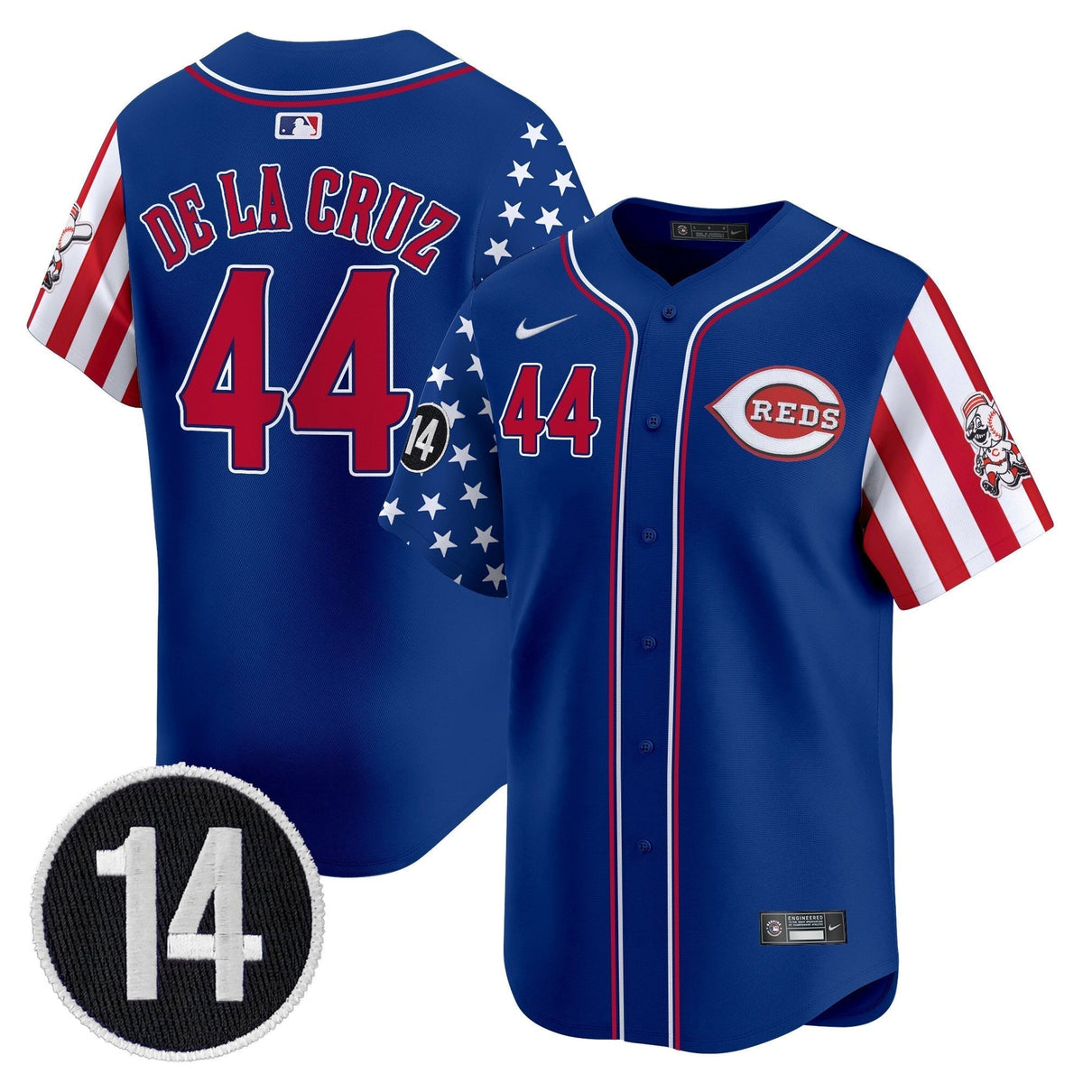 CIN 2025 Independence Day Vapor Premier Limited Jersey - Pete Rose Patch - All Stitched