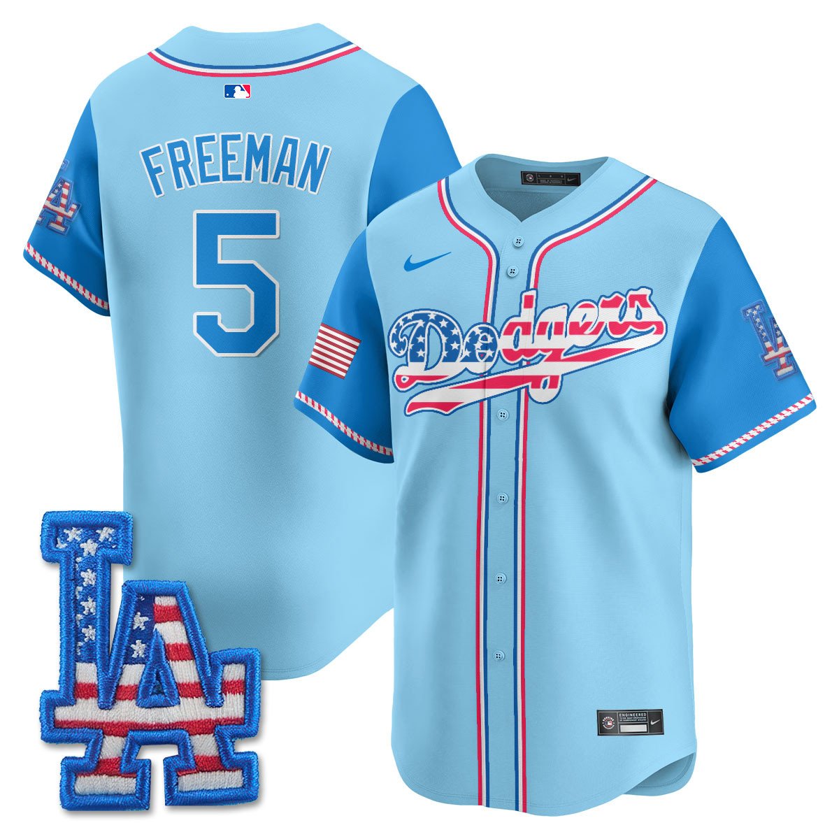 LAD 2025 Fourth of July Men Jersey - All Stitched