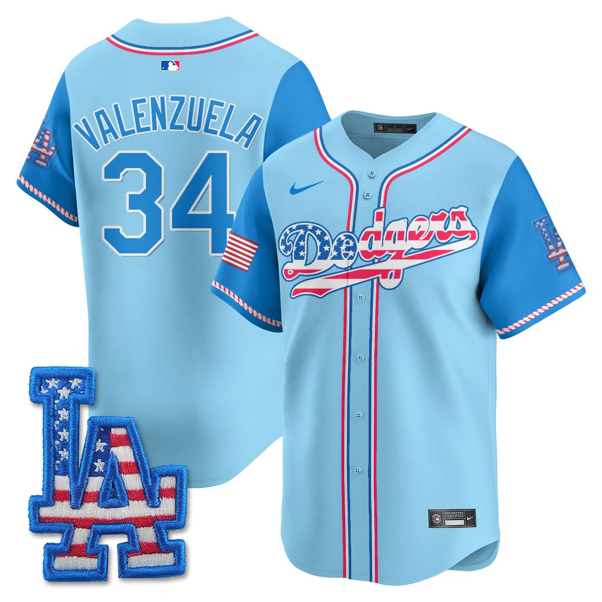 LAD 2025 Fourth of July Men Jersey - All Stitched