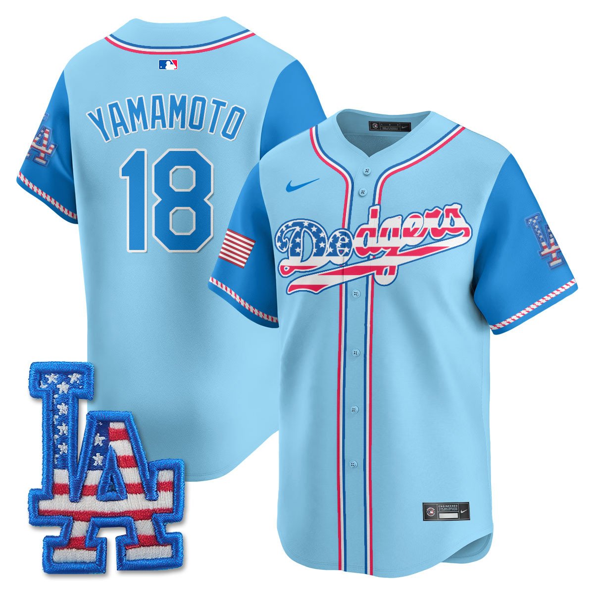 LAD 2025 Fourth of July Men Jersey - All Stitched