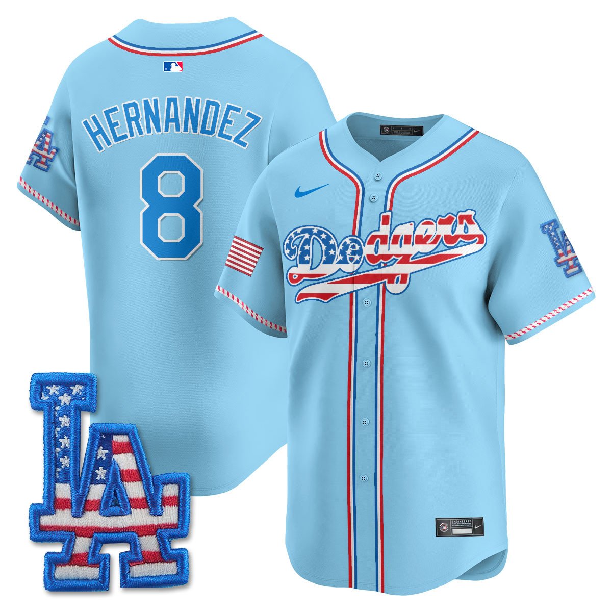 LAD 2025 Fourth of July Jersey - All Stitched