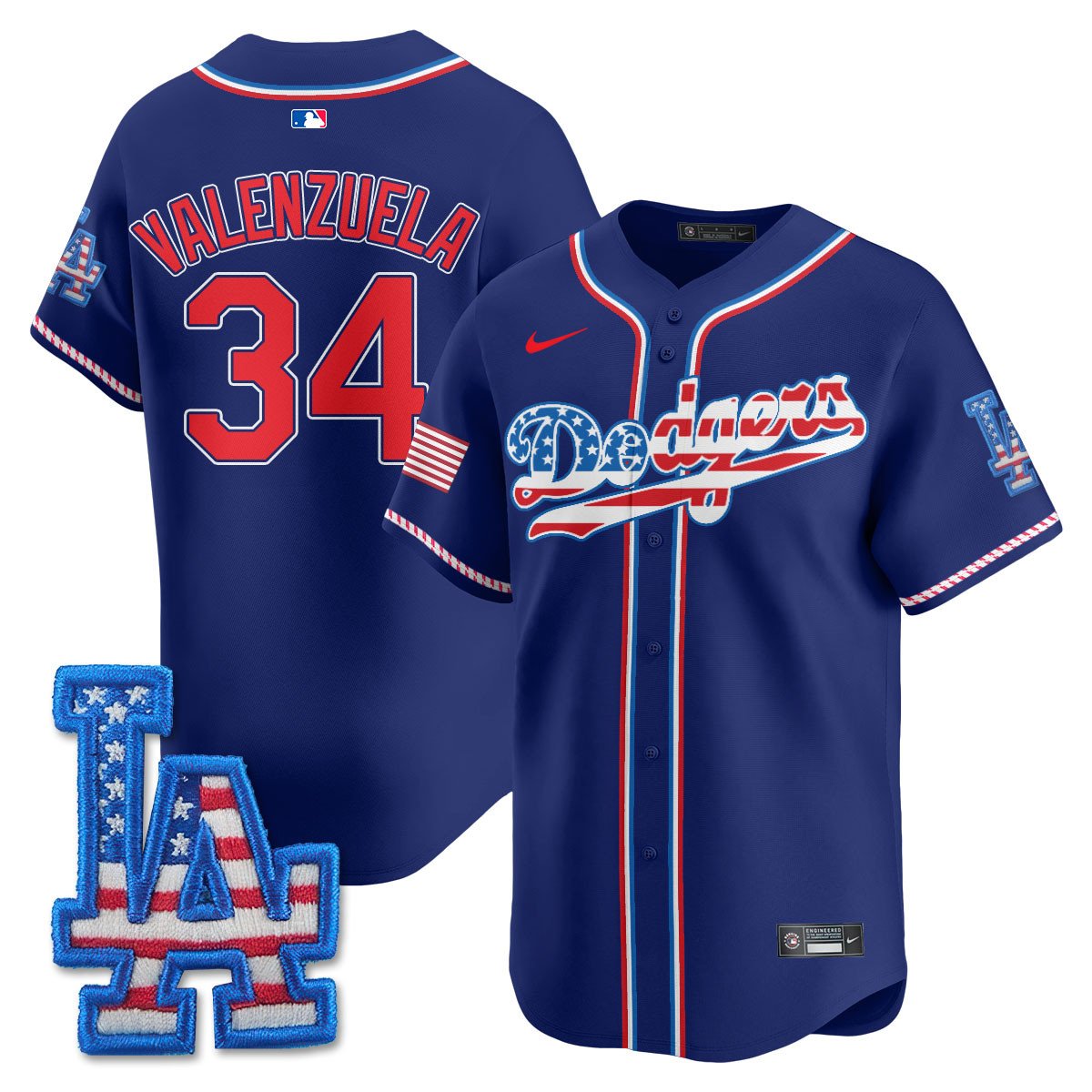 LAD 2025 Fourth of July Jersey - All Stitched