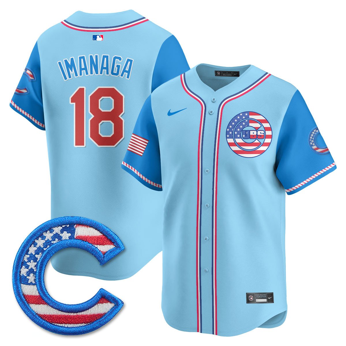 CHC 2025 Fourth of July Men Jersey - All Stitched