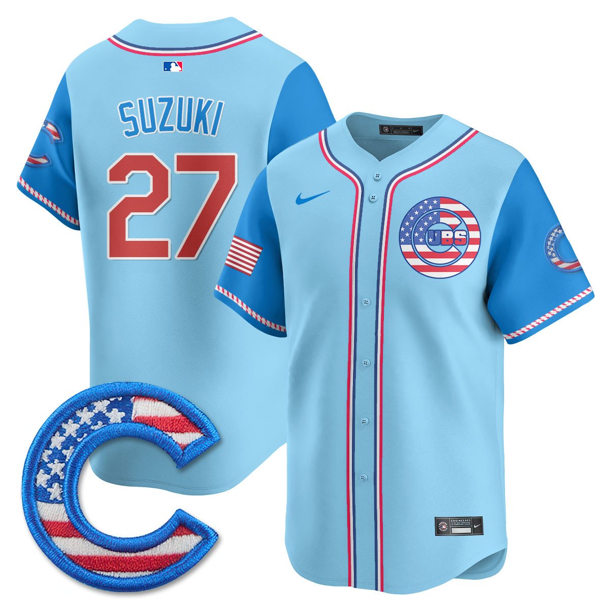 CHC 2025 Fourth of July Men Jersey - All Stitched