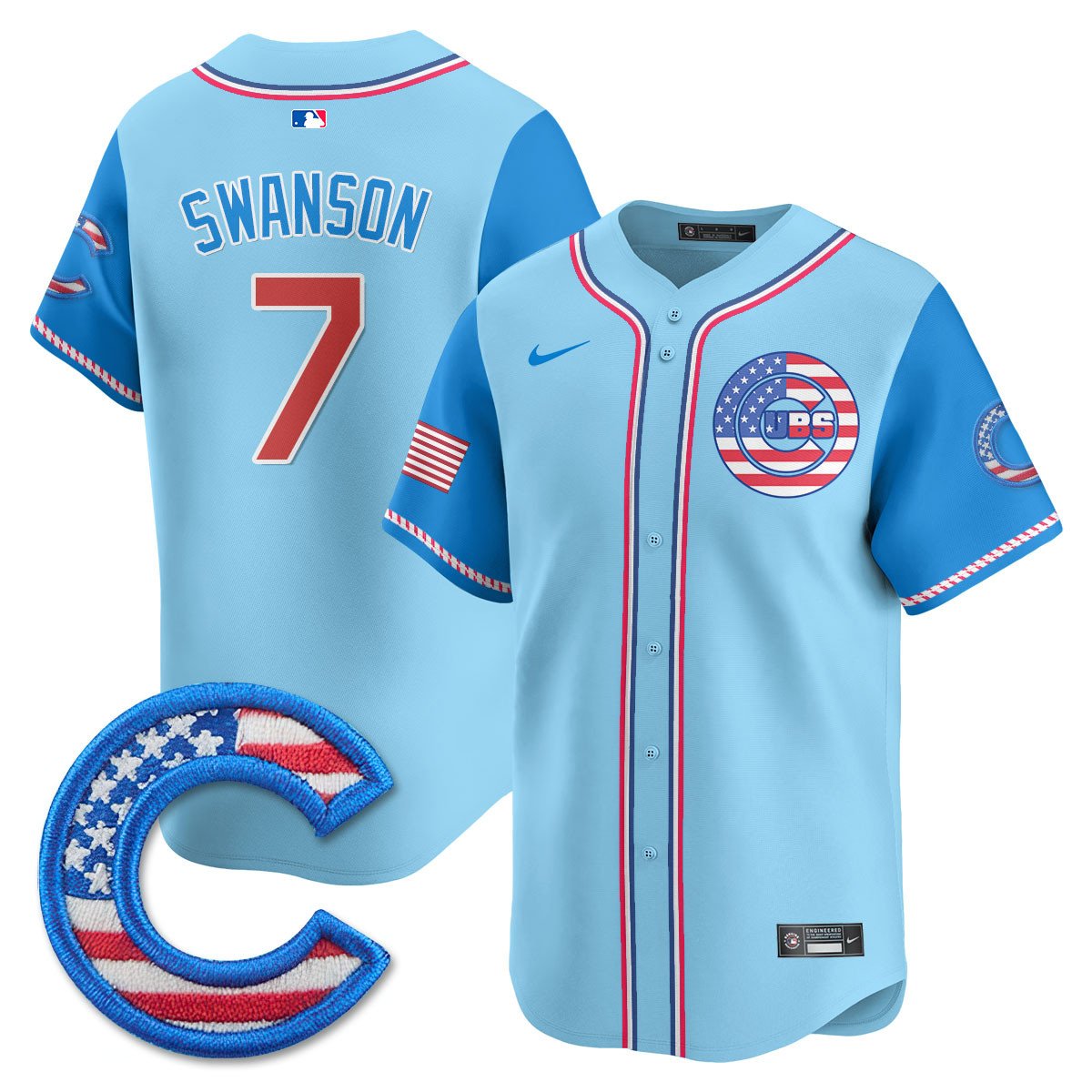 CHC 2025 Fourth of July Men Jersey - All Stitched