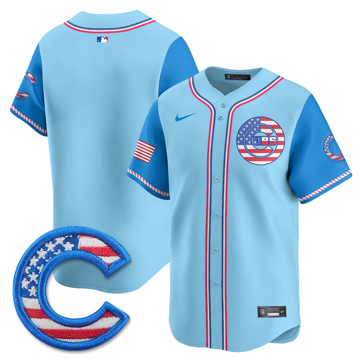 CHC 2025 Fourth of July Men Jersey - All Stitched