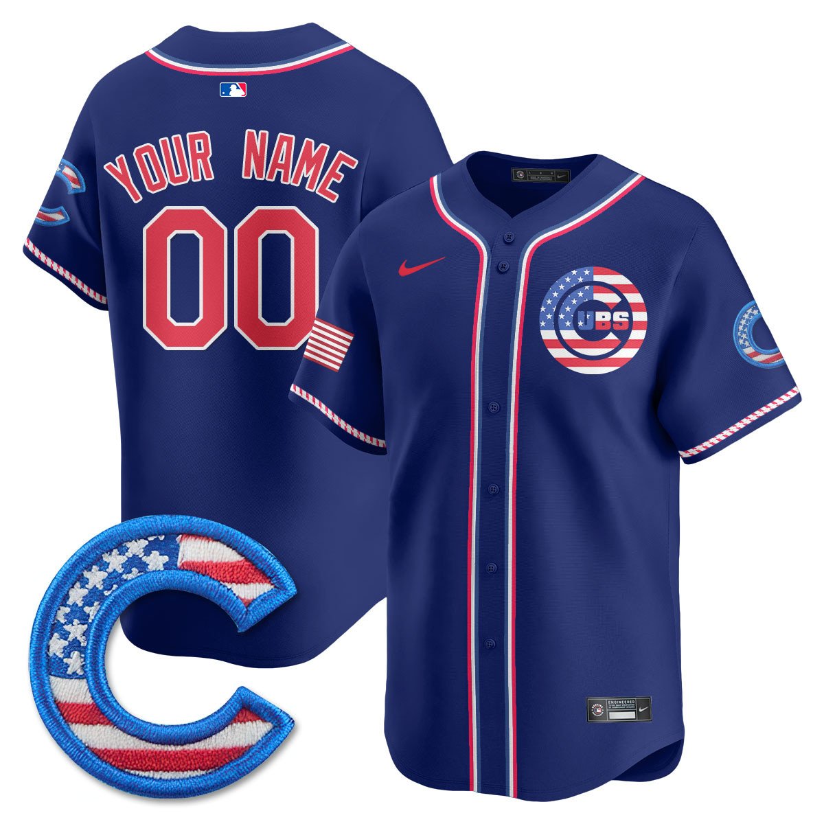 CHC 2025 Fourth of July Jersey - All Stitched