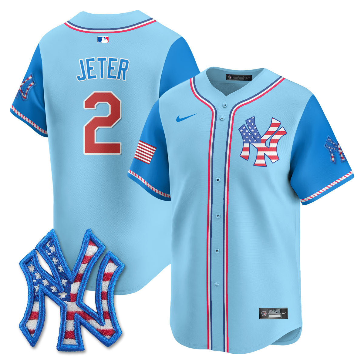 Men's New York Yankees 2025 Fourth of July Jersey - All Stitched