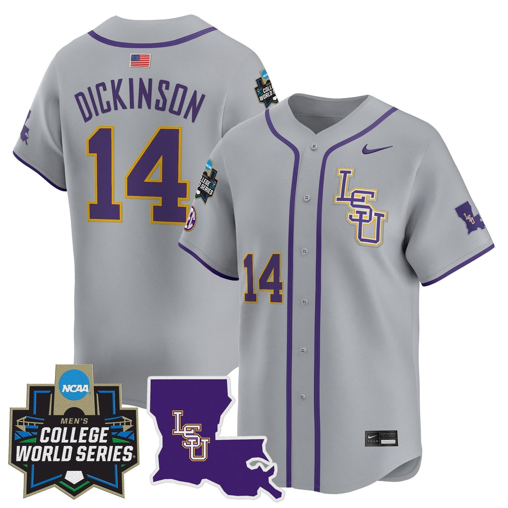 LSU 2025 World Series Vapor Premier Limited Jersey - All Stitched