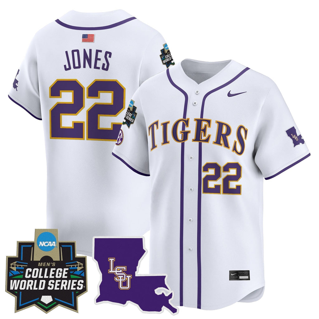 LSU 2025 World Series Vapor Premier Limited Jersey - All Stitched