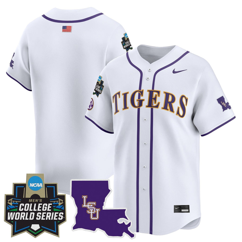 LSU 2025 World Series Vapor Premier Limited Jersey - All Stitched